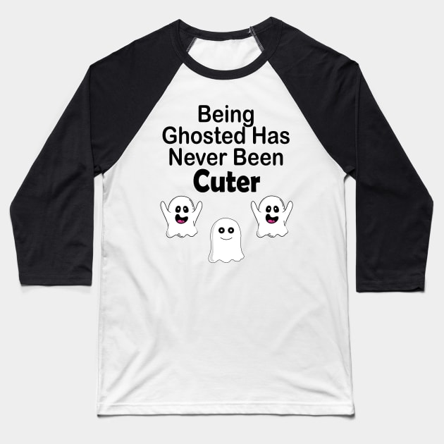 Funny Ghosted Meme Happy Halloween Ghost Hallothanksma Baseball T-Shirt by DesignHND